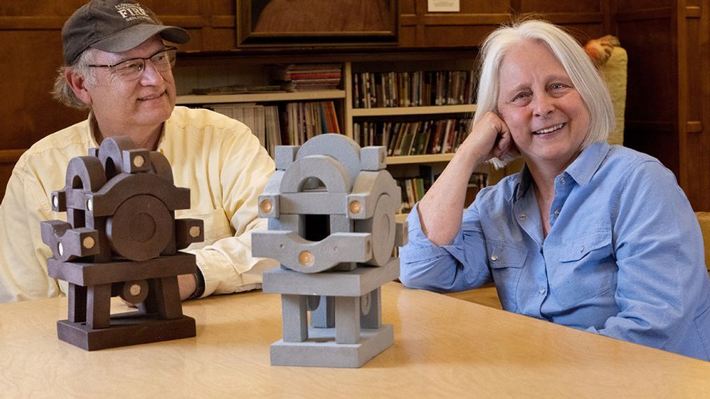  Plans to recreate the sculpture “Signal” by famed UM Professor Emeritus Rudy Autio are being led by Autio friend and co-creator Hugh Warford and Autio’s daughter, Lisa Autio.{&nbsp;}(Photo: University of Montana)