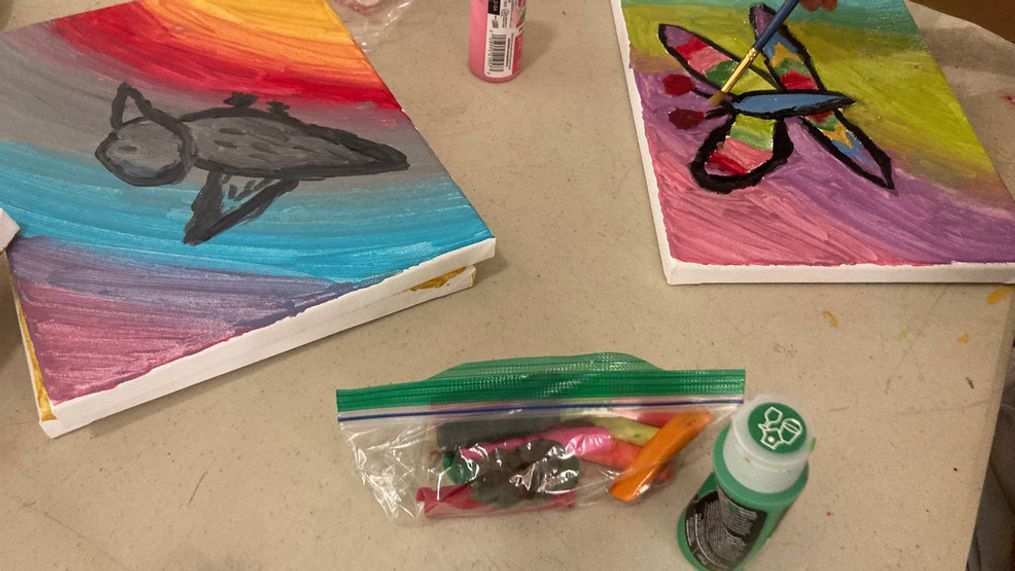 Arlee Community Development Corporation is displaying art created by the youth art program's participants during the Fourth Friday Open House June 23. (Photo:{&nbsp;}Cameron Decker)