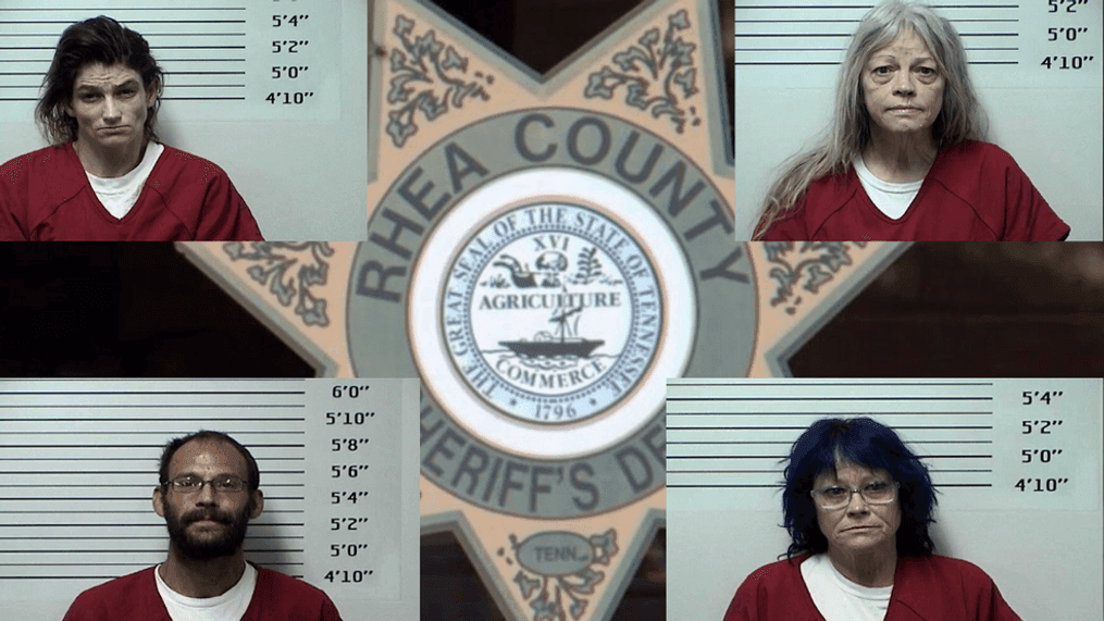 4-year-old tests positive for methamphetamine after drug bust in Tennessee (Rhea County Sheriff's Office)